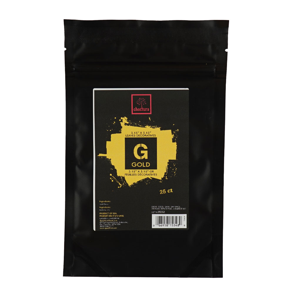 Gold Leaves PURE 23K (3x3") 25 pc Choctura