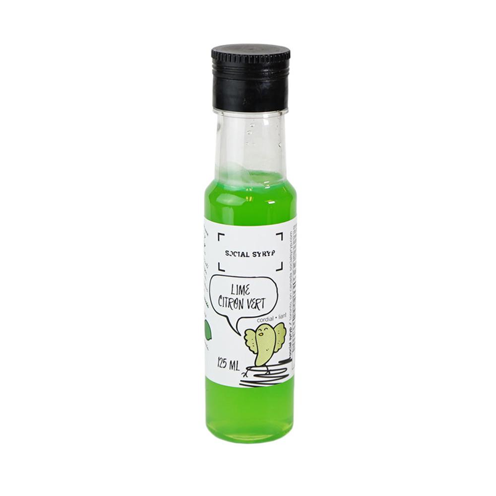 Lime Cordial Mixer 125 ml Social Syryp