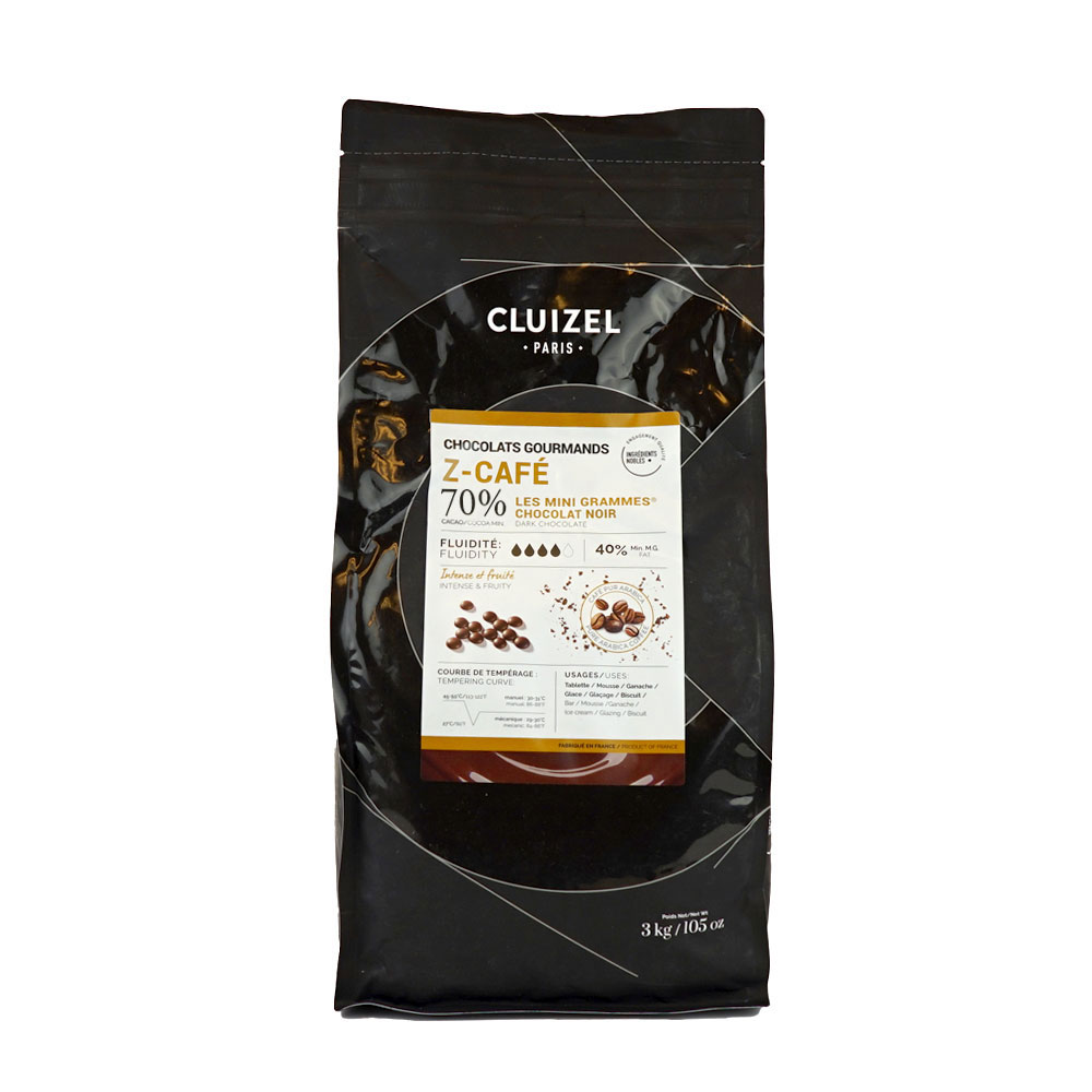 Couverture Z-Cafe 70% Dark Chocolate MiniGram 3 kg Michel Cluizel