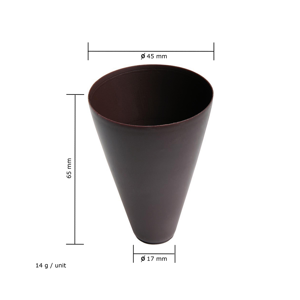 Coupelles Cone Noir . 24 ct Michel Cluizel