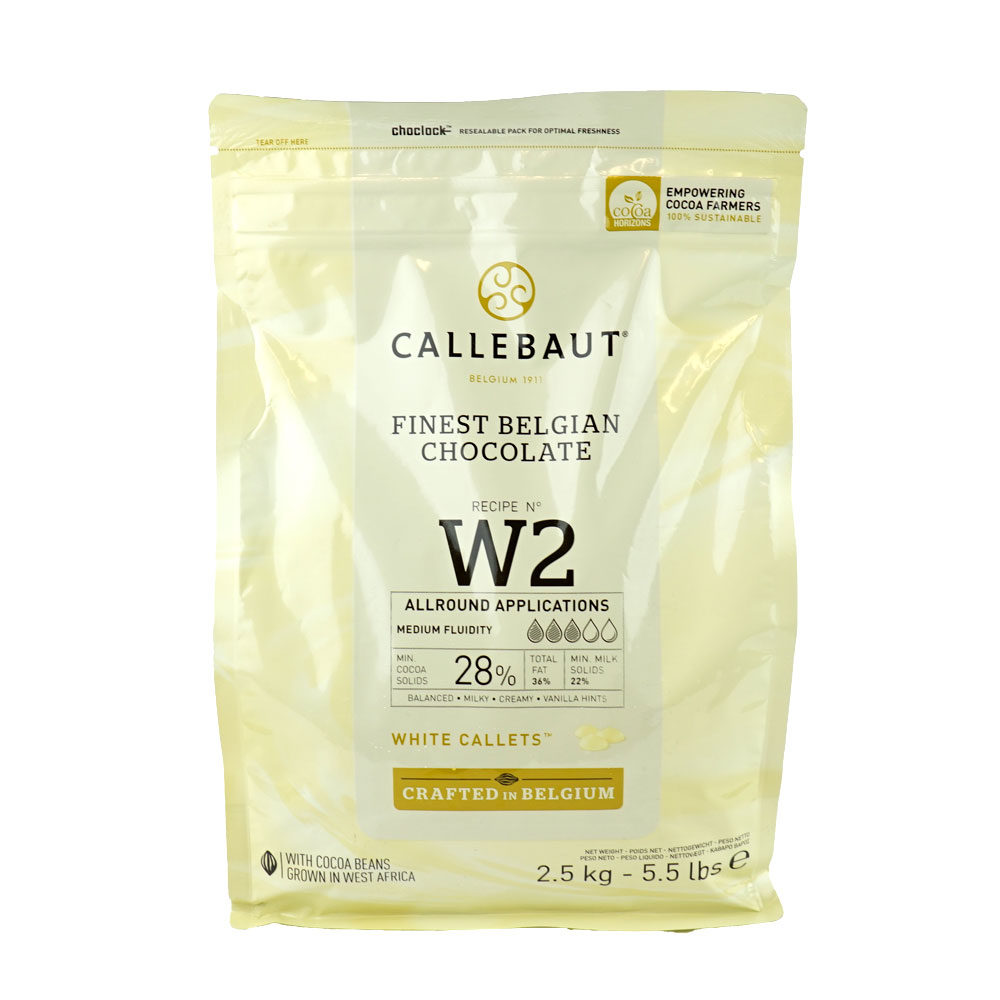 White Couverture W2 Callets 2.5 kg Callebaut