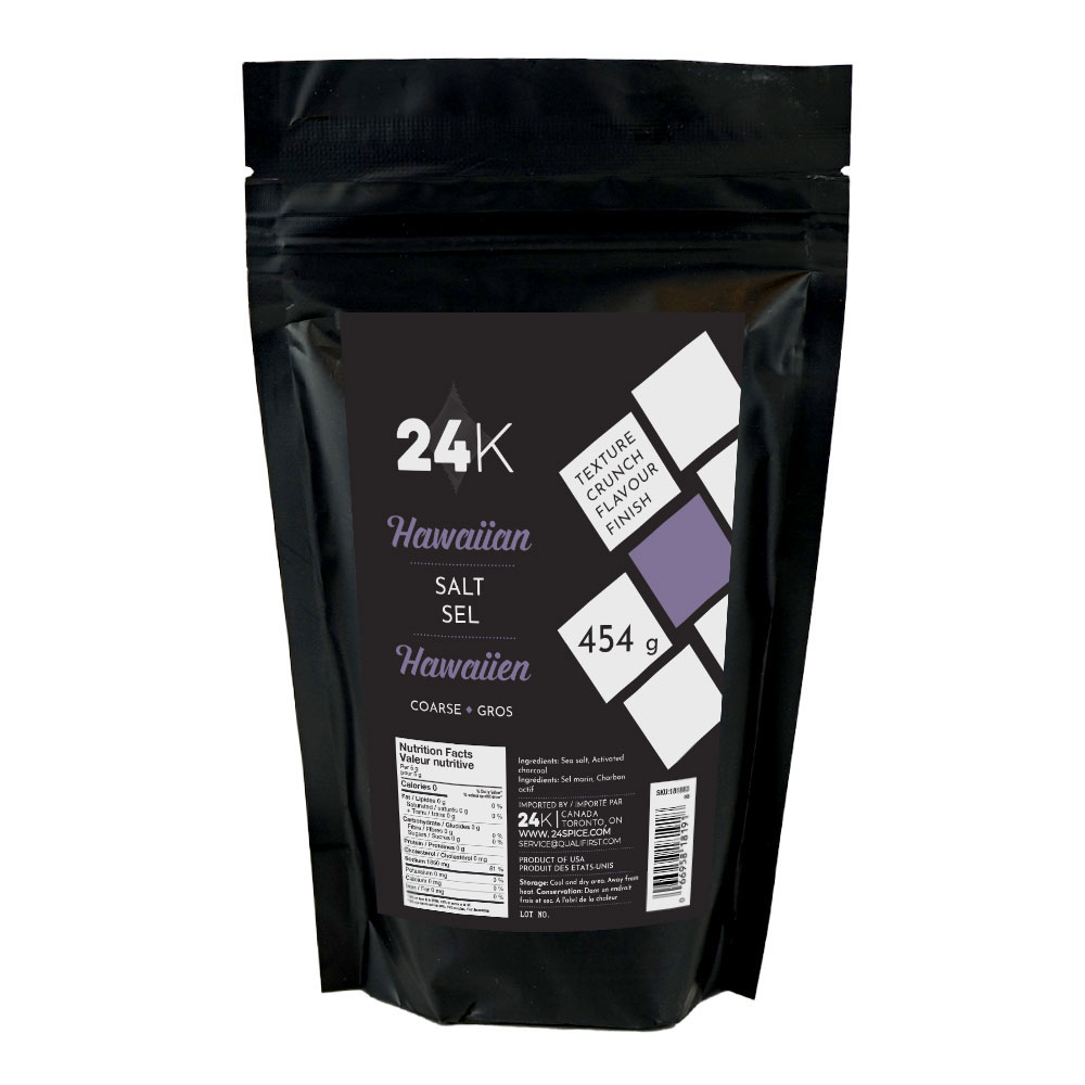 Sel Noir Hawaïen 454 g 24K