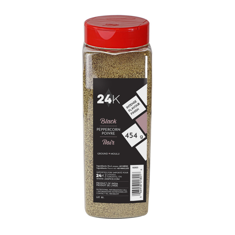 Pepper Black Ground 40 Mesh 454 g 24K