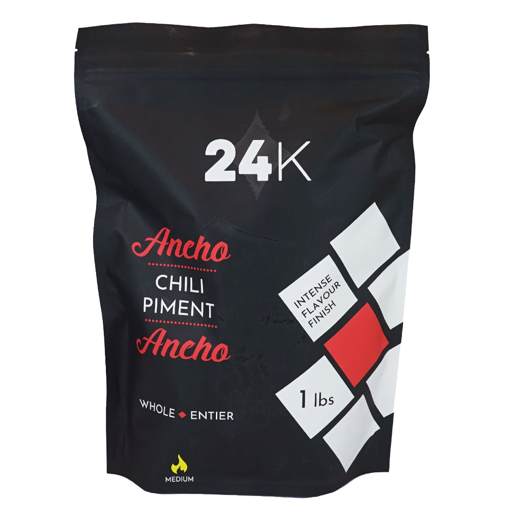 Ancho Chili Whole 1 lbs 24K