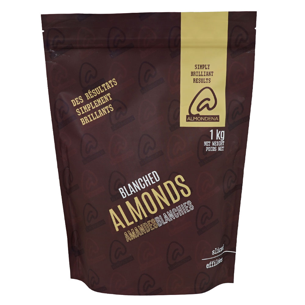 Almonds Sliced Blanched 1 kg Almondena