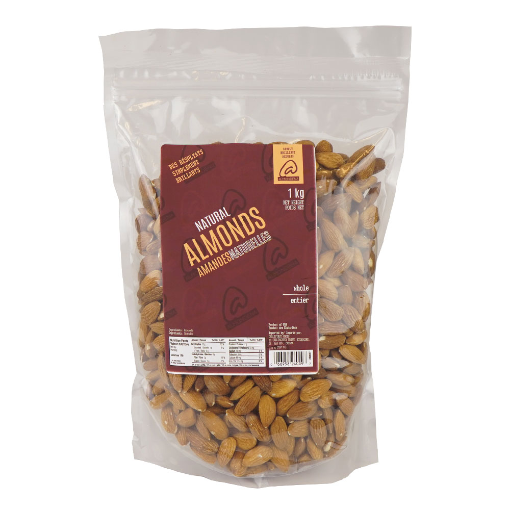 Almonds Whole Natural 1 kg Almondena