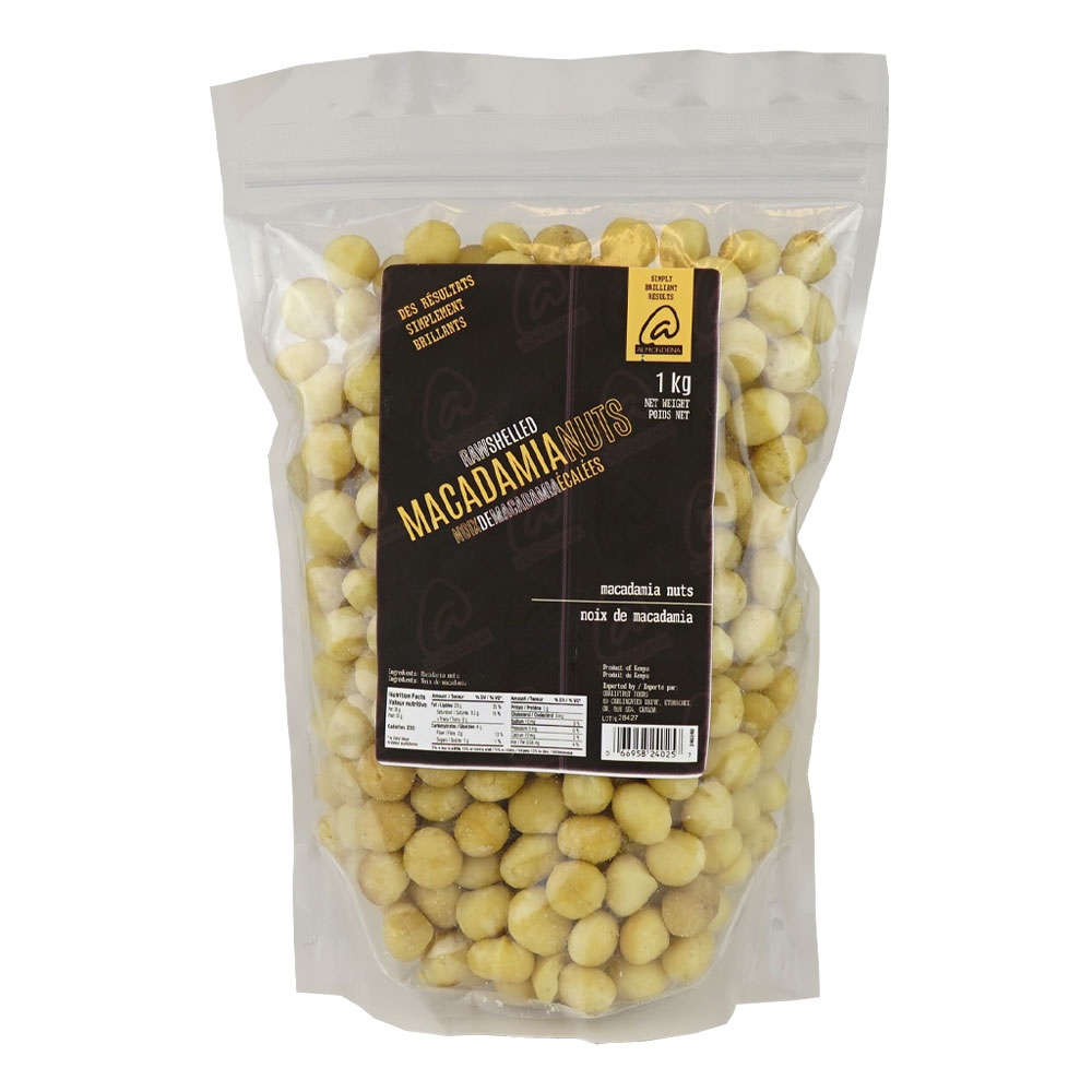 Macadamia Nuts Raw Shelled 1 kg Almondena