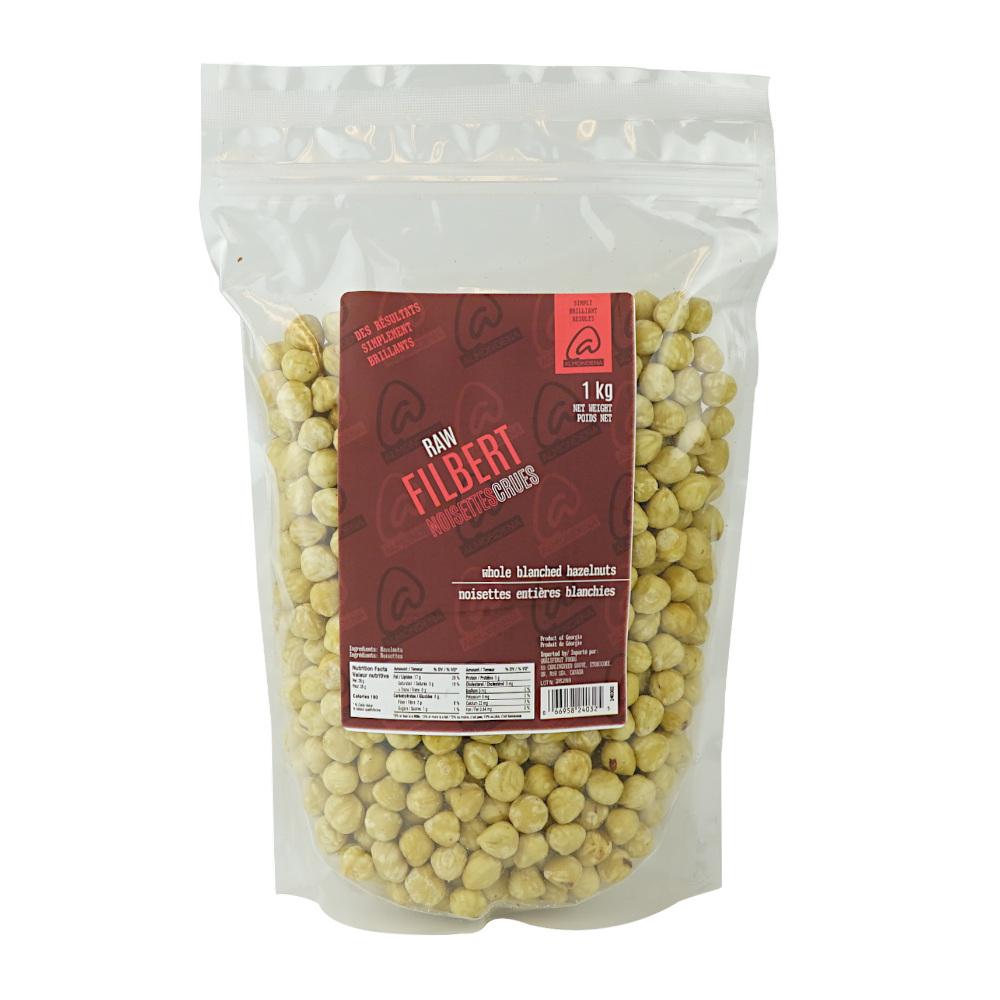 Filbert Whole Blanched Hazelnuts 1 kg Almondena