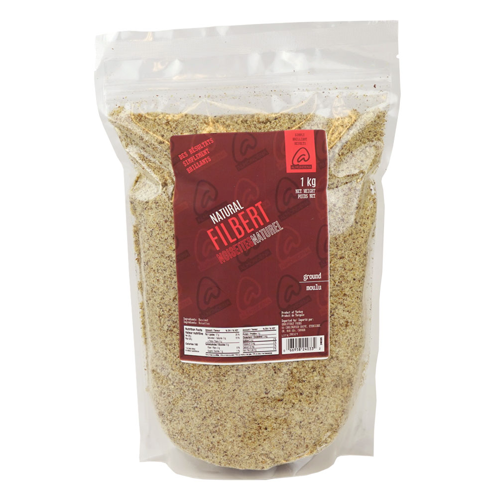 Filbert Ground Natural Hazelnuts 1 kg Almondena