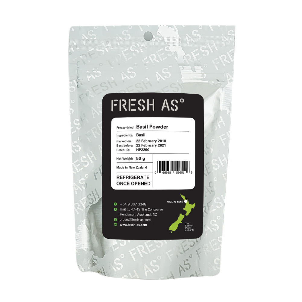 Poudre de Basilic Lyophilisé 50 g Fresh-As