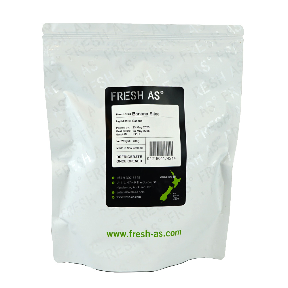 Banana Slices Freeze Dried- 200 g Fresh-As