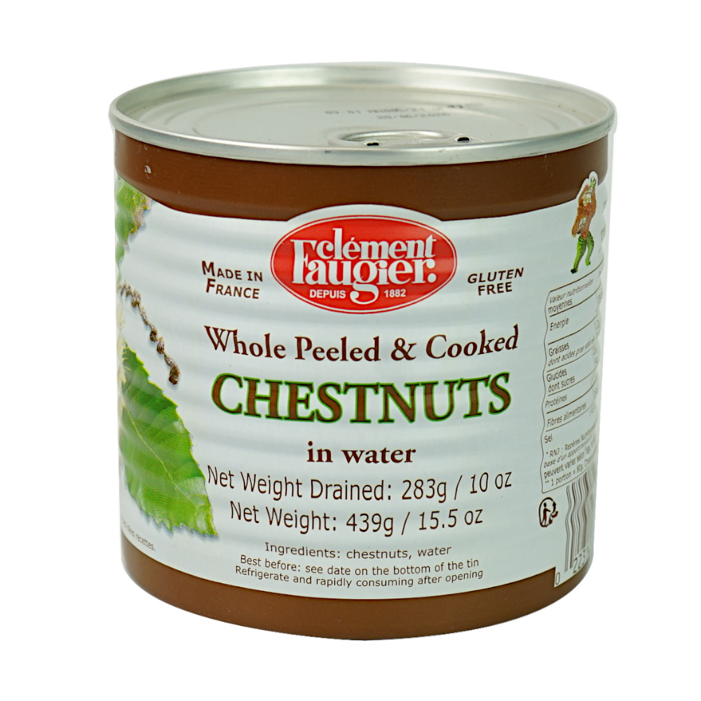 Chestnuts Whole in Water Tinned 439 g Faugier