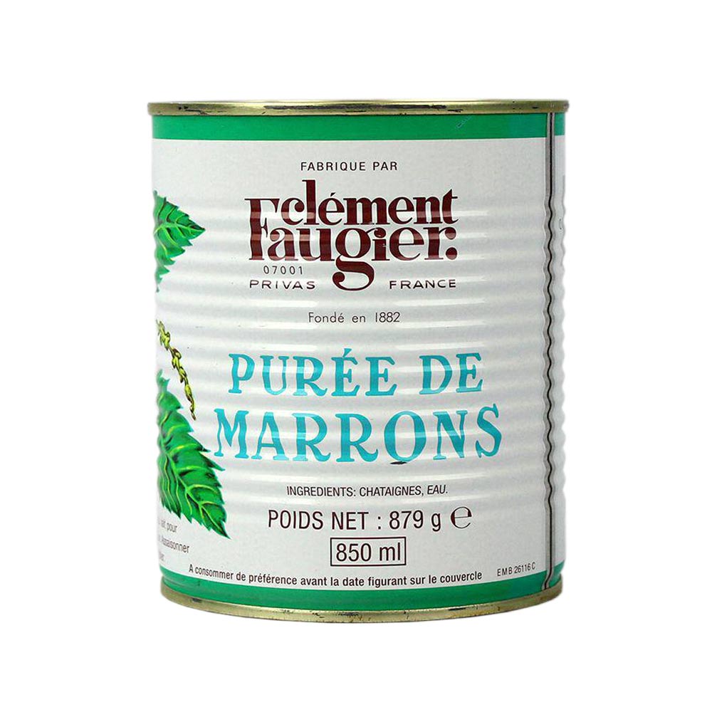 Purée de Châtaignes Non Sucrée en Conserve 879 g Faugier