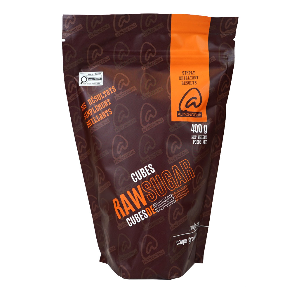 Raw Sugar Cubes 400 g Almondena