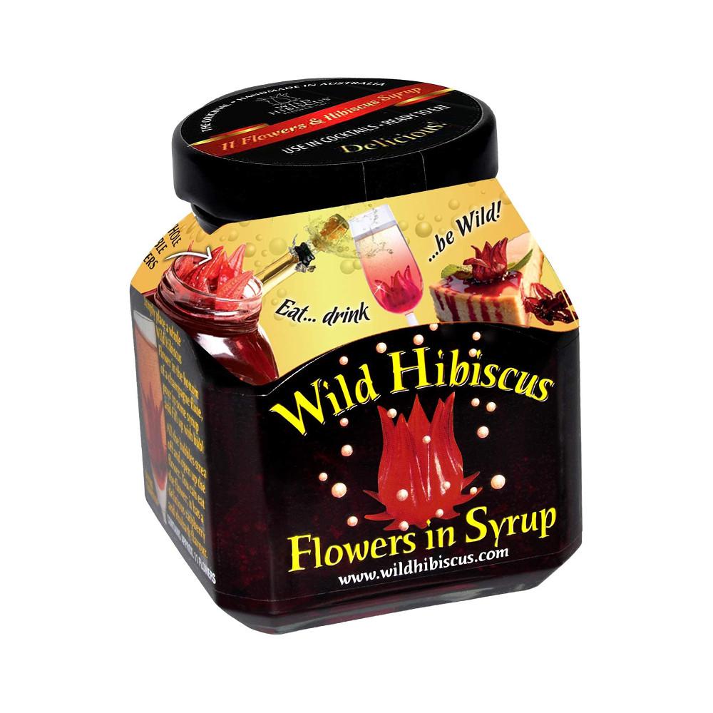 Fleurs d'Hibiscus Entières en Sirop 200 ml Wild Hibiscus
