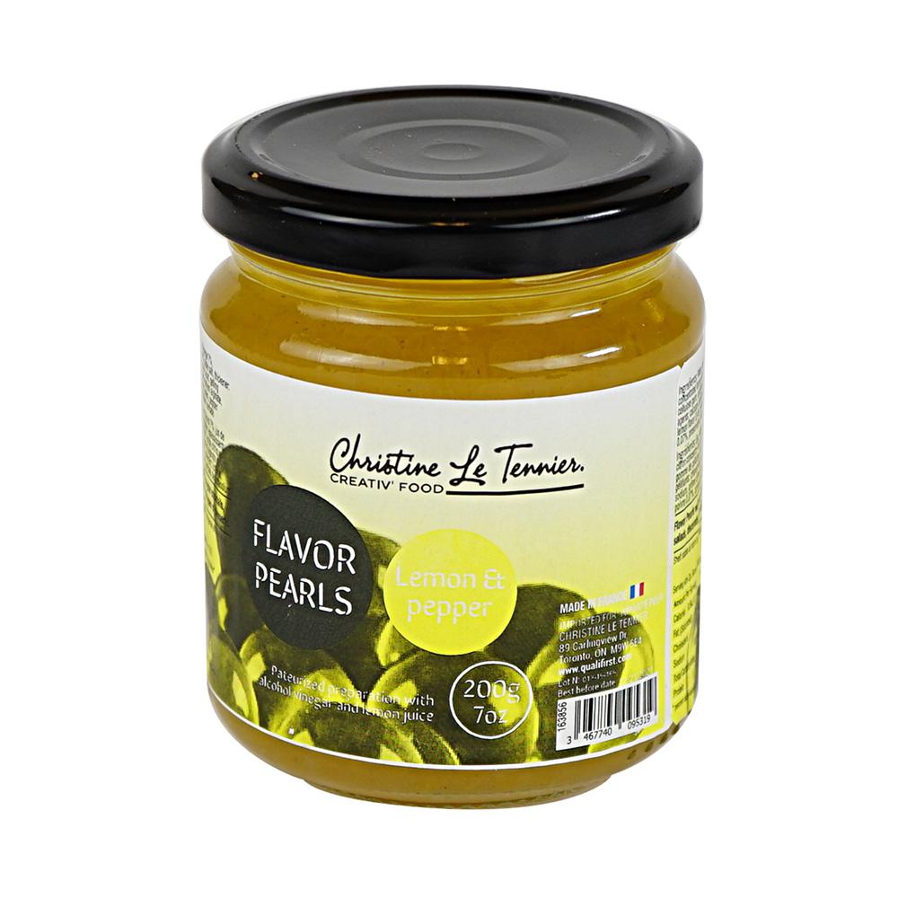 Perles de saveur citron et poivre 200 g Christine Tennier