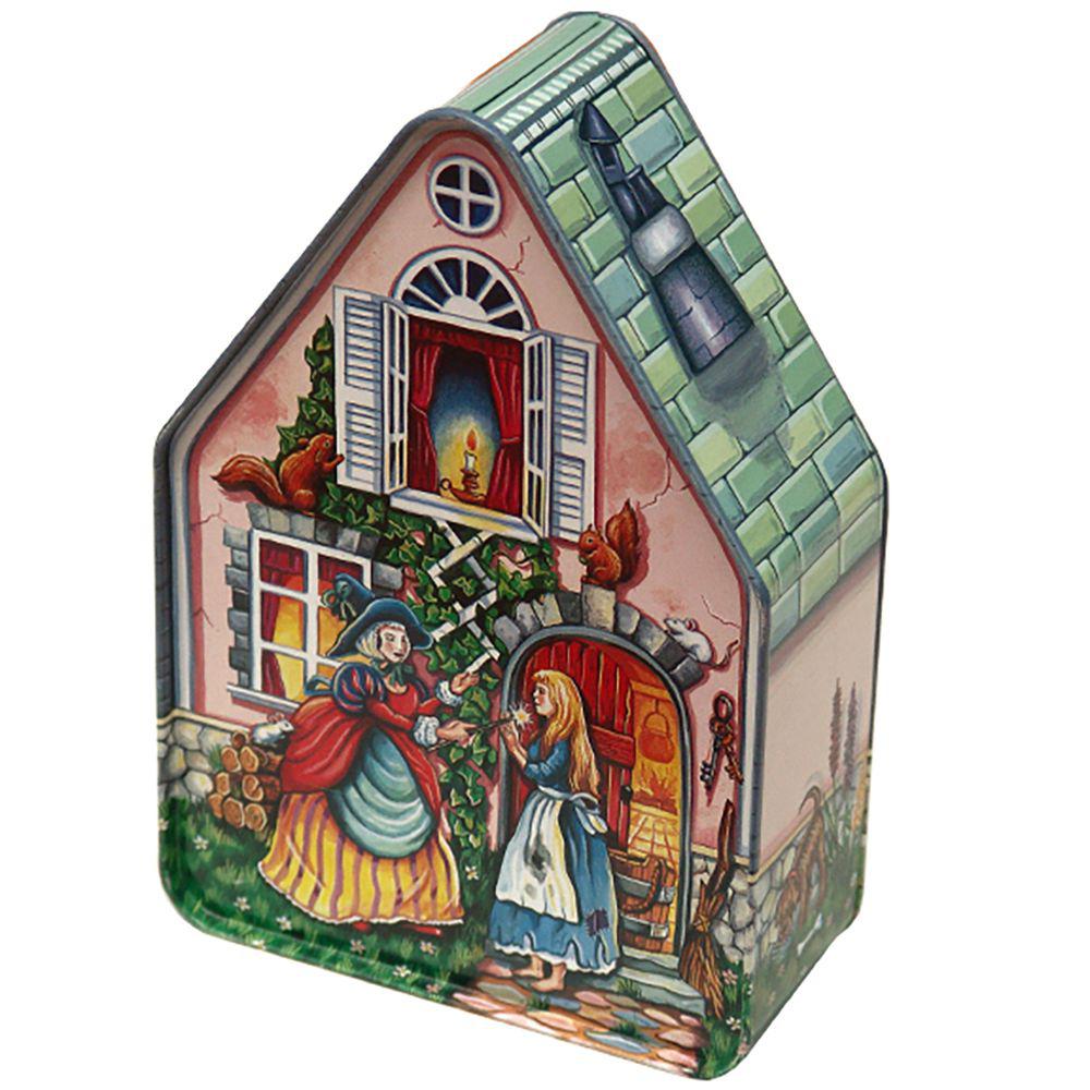 Pointy House Cinderella Empty- 1 tin Silver Crane