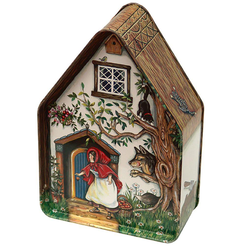 Pointy House Red Riding Hood 1 tin Silver Crane