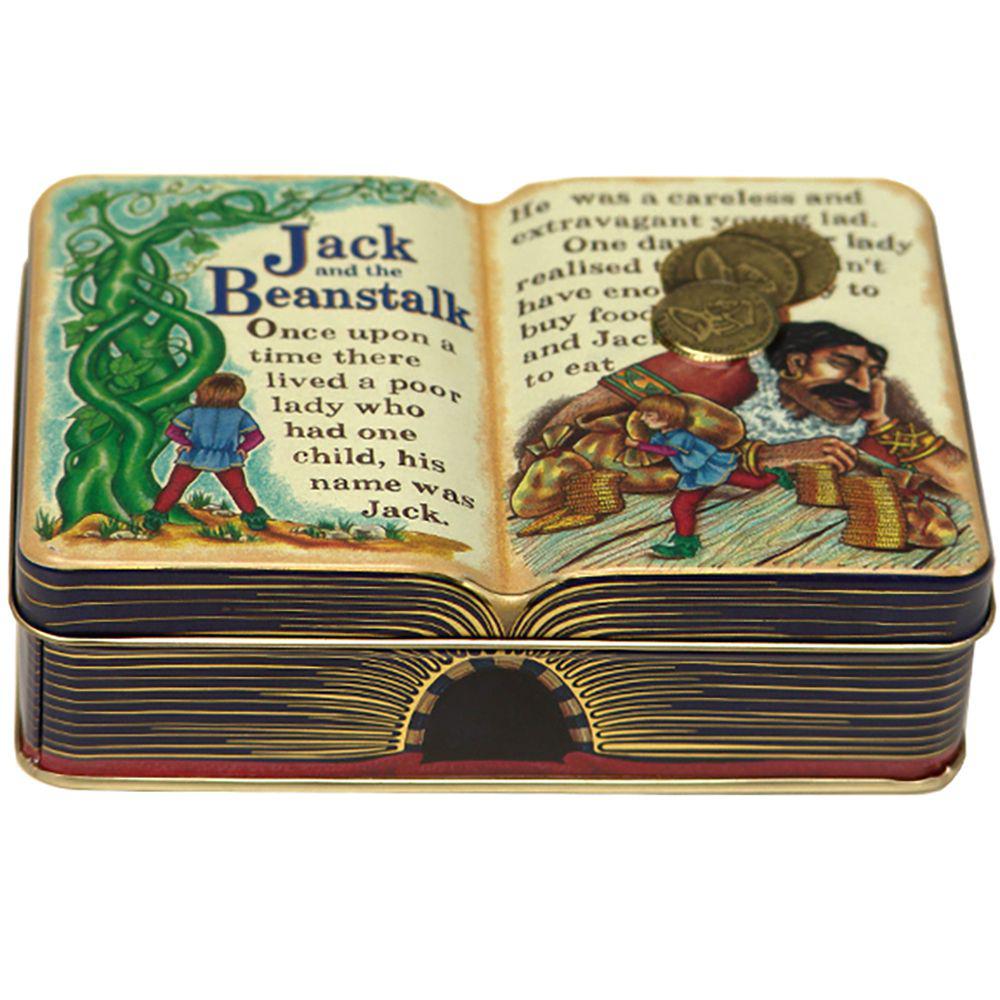 Small Book Jack & Bean    Empty - 1 tin Silver Crane