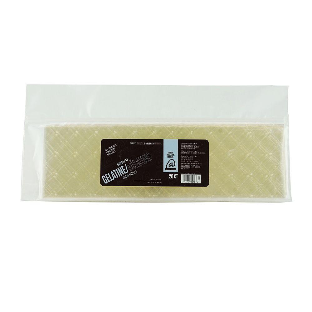 Feuilles de pâtisserie dorées 20 ct Almondena