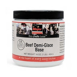 [020360] Pâte de base Demi Glace de boeuf Sans Gluten 454 g Major