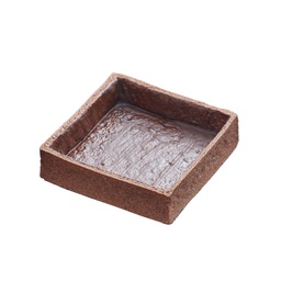 [236275] Coquilles de tarte au chocolat grand carré 7.1cm 45 pc La Rose Noire
