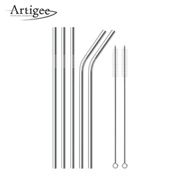 [ARTG-8014] Straw Stainless Steel Assorted Set 6 pc Artigee