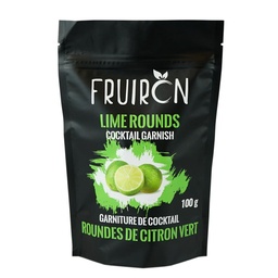 [241206] Lime Rounds Cocktail Garnish 100 g Fruiron