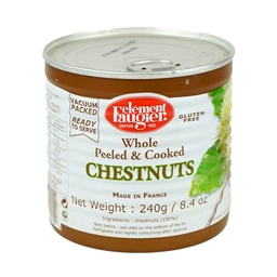 [060702] Chestnuts Whole Vacuum Pack Tinned 240 g Faugier