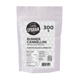 [061172] Runner Cannellini Heirloom Beans 300 g Epigrain