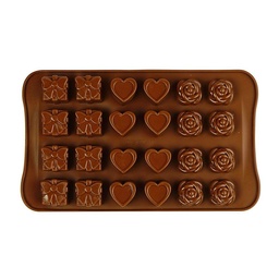 [ARTG-8056] Moule en silicone fleur et coeur et cadeau- 1 ct Artigee