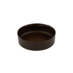 [176001] Chocolate Shell 69% Single Origin Round 7cm 65 pc La Rose Noire