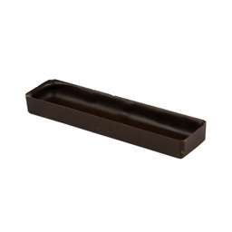 [176014] Coquille de chocolat 69% d'origine unique Rectangle moyen 8.9cm 270 pc La Rose Noire