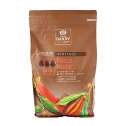 [172998] Force Noire 50% Dark Chocolate Couverture - 5 kg Cacao Barry