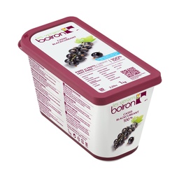 [152815-6ct] Black Currant Puree Cassis 100% Pure Frozen 6 x 1 kg Boiron