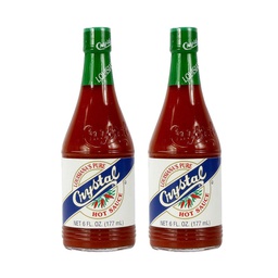 [109350-2] Hot Sauce (Louisiana's) 2 x 6 oz Crystal