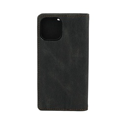 [CAN2120B] Premium Leather Iphone 12 Case Black 1 pc Cananu