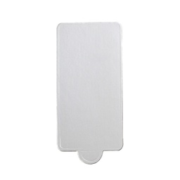 [ARTG-8520S] Planche de base rectangulaire pour mini-gâteaux argent 102x53mm 5000 pc Artigee