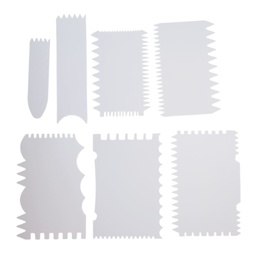 [ARTG-9032] Grattoir à gâteau assort 7pc Set- 1 ct Artigee