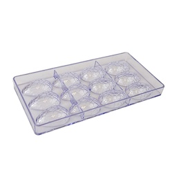 [ARTG-9101] Chocolate Mold Half Egg 12 Cavity 1 ct Artigee