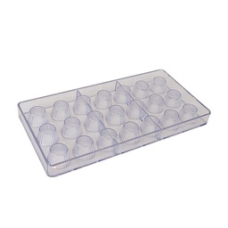 [ARTG-9110] Chocolate Mold Tart 21 Cavity 1 ct Artigee