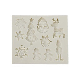 [ARTG-9207] Silicone Mold Christmas 10 Cavity 1 ct Artigee