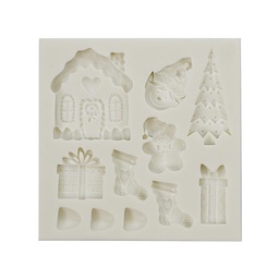 [ARTG-9208] Silicone Mold Christmas 11 Cavity 1 ct Artigee