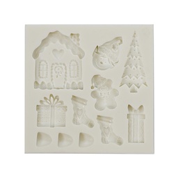 [ARTG-9208] Silicone Mold Christmas 11 Cavity 1 ct Artigee