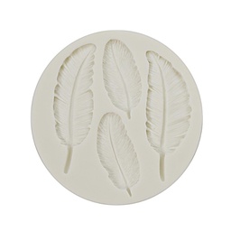 [ARTG-9217] Silicone Mold Feathers 4 Cavity 1 ct Artigee