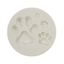 [ARTG-9219] Silicone Mold Paw Print 4 Cavity 1 ct Artigee