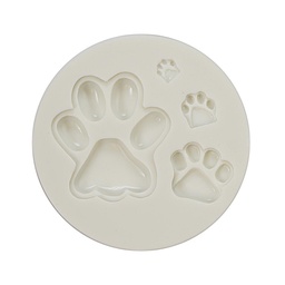 [ARTG-9219] Silicone Mold Paw Print 4 Cavity- 1 ct Artigee