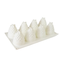 [ARTG-9325] Moule Mousse Silicone Pine Cone 8 Cavité 1 ct Artigee