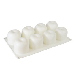 [ARTG-9326] Silicone Mousse Mold Apple 8 Cavity 1 ct Artigee