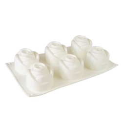 [ARTG-9332] Moule à Mousse Silicone Rose 6 Cavités 1 ct Artigee